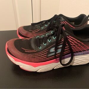 Skechers Women's Black and Pink Ultra Go Sneakers
